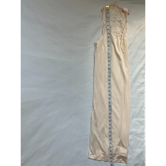 Vintage Carriage Court Nightgown Chemise Slip M Cream Lace Trim Retro Satin - Picture 8 of 8